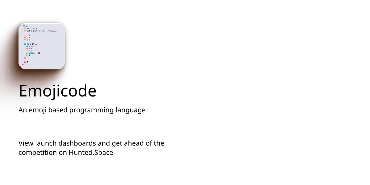 Emojicode - An emoji based programming language | Product Hunt Launch ...