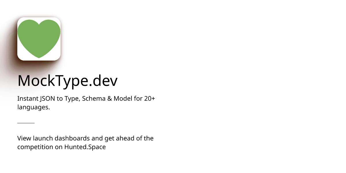 MockType.dev - Instant JSON to Type, Schema & Model for 20+ languages ...