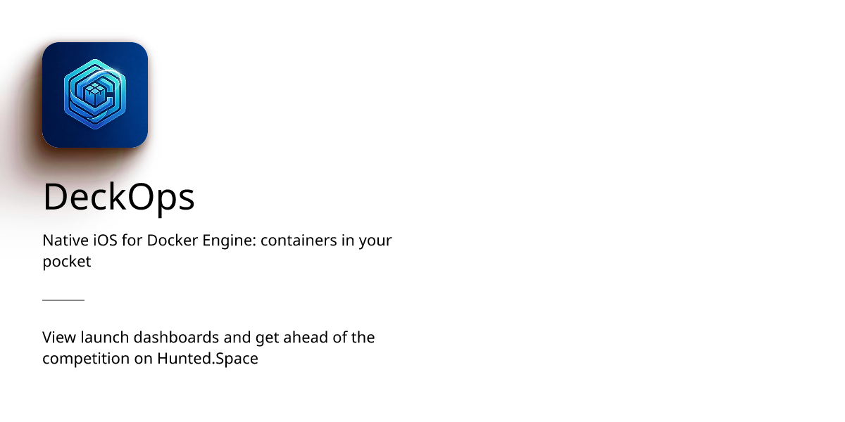 DeckOps - Native iOS for Docker Engine: containers in your pocket ...