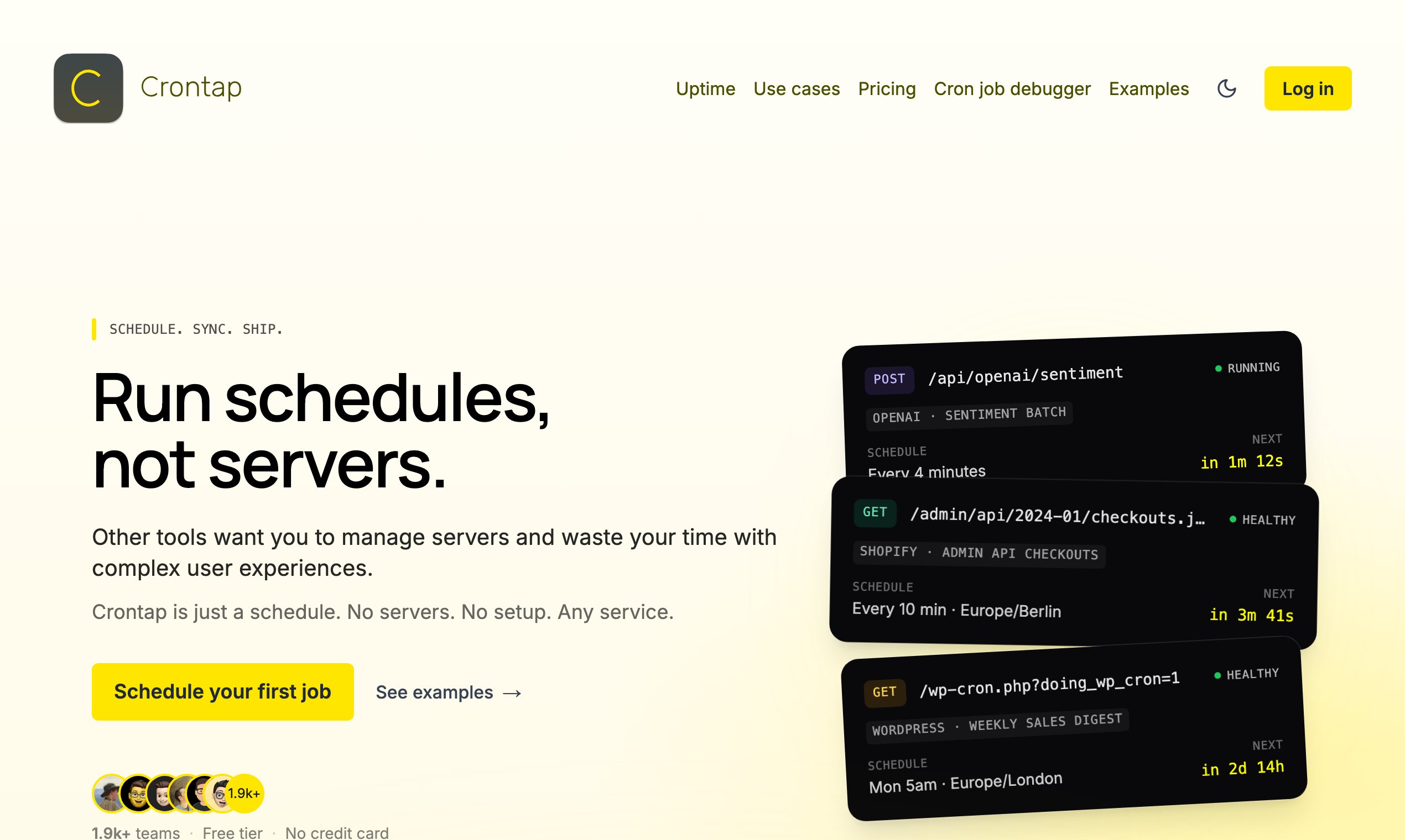 Crontap Product Snapshot