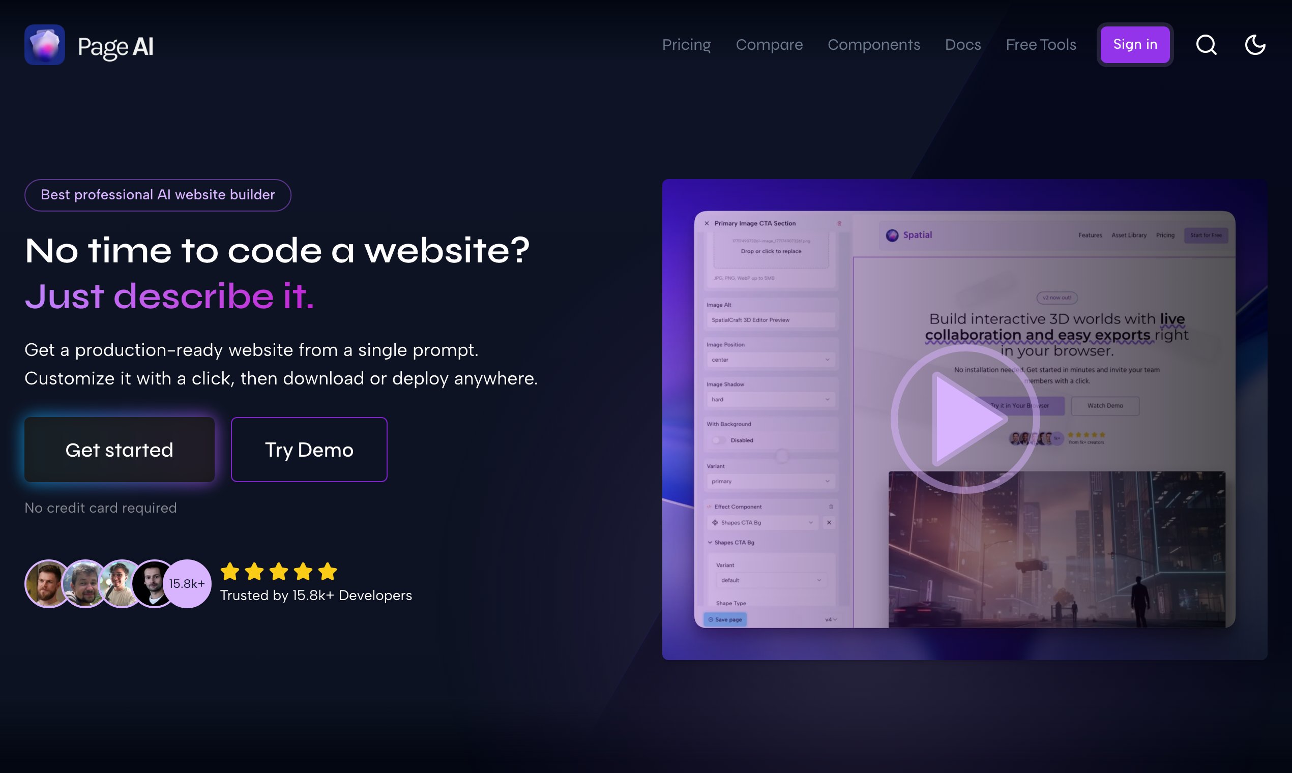 Page AI Product Snapshot