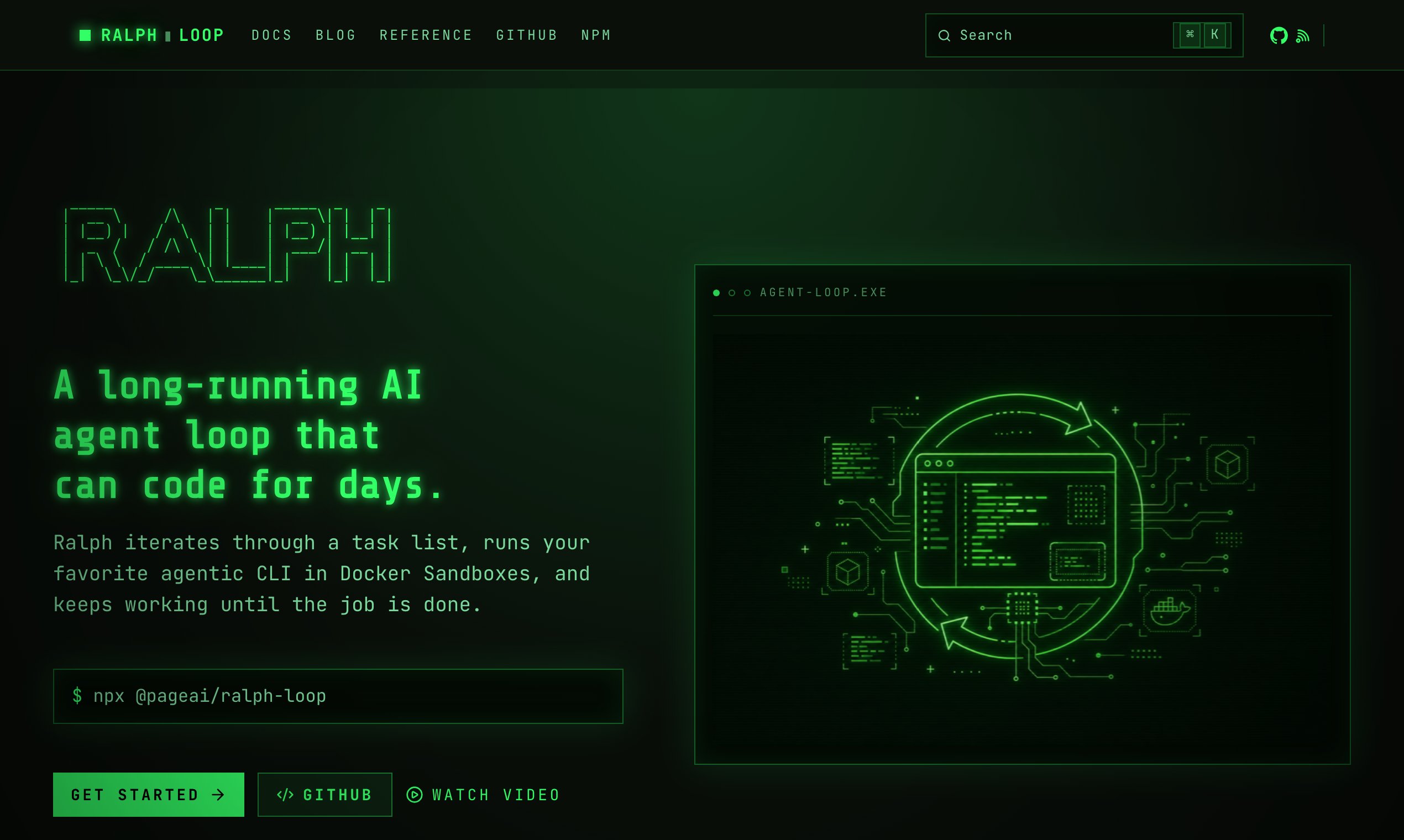 Ralph Loop Product Snapshot